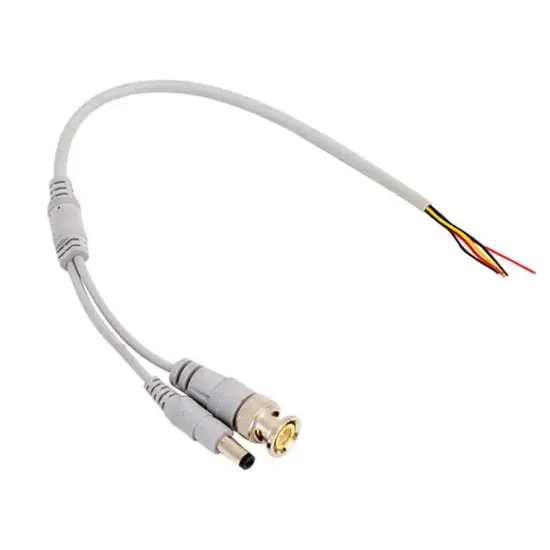 PowerMaster PM-35 Erkek BNC + Power Jacklı 30cm Güvenlik Kamera Kablosu resmi