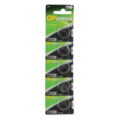 GP CR1220 3 Volt Lityum Pil 5 li Paket resmi