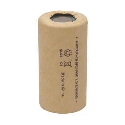 Supex Tekli 1.2 V 2000mA NI-CD Süpürge Pili 2000SC resmi