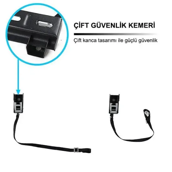 MasterX MX-WH02 32-80\'\' Güvenlik Kemerli Lcd Led Tv Duvar Askı Aparatı resmi