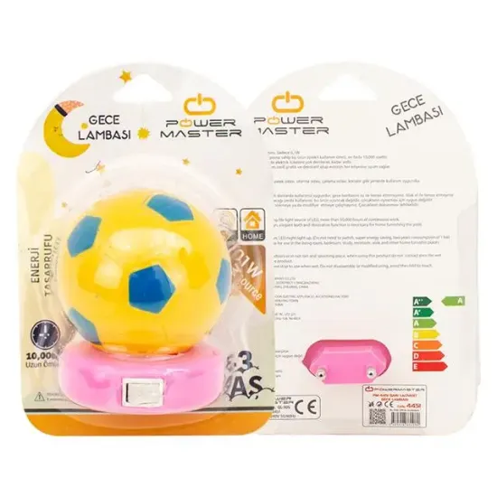 Powermaster PM-4451 Sarı Lacivert Gece Lambası resmi