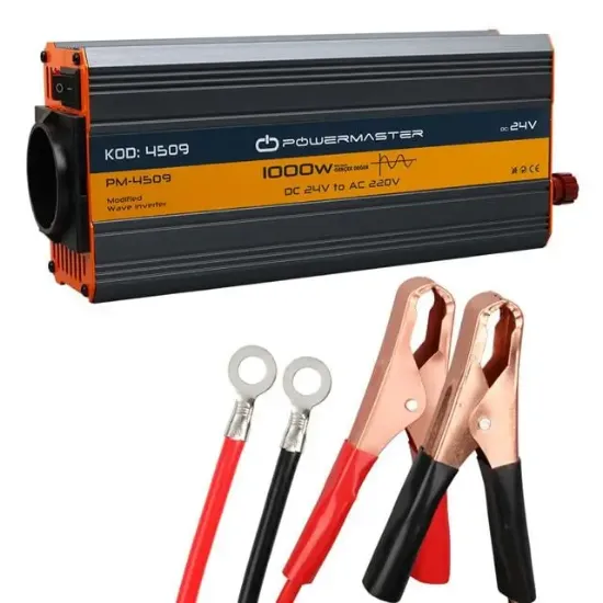 Powermaster PM-4509 24 Volt - 1000 Watt Modifiye Sinüs İnvertör resmi