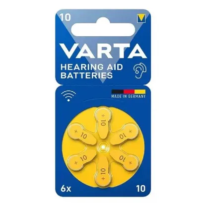 Varta 10 Numara Kulaklık İşitme Cihazı Pili (6'lı Paket) resmi