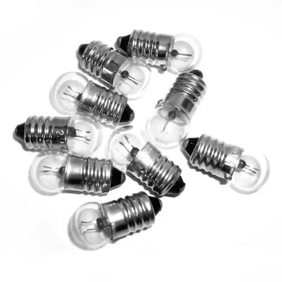 Mini Fener Ampul 1.5V Vidalı 50'li Paket resmi