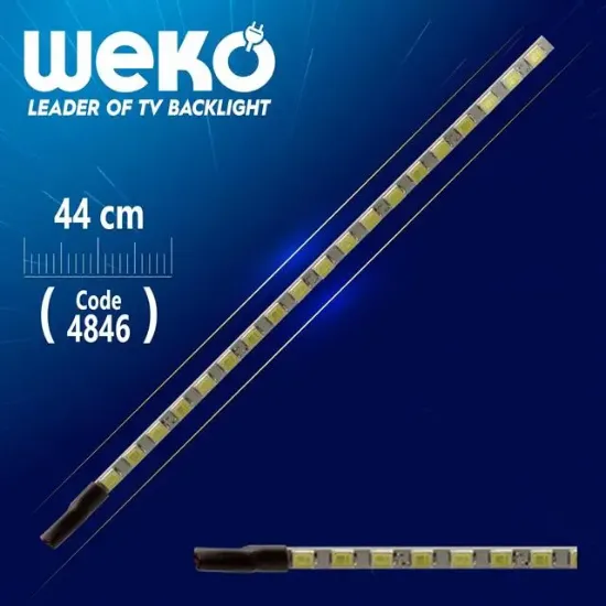 20'' UNİVERSAL MONİTÖR E-LED 75 LEDLİ (2835) 440MM 12V ÇİFT LED+SÜRÜCÜ+KABLO TAKIM resmi