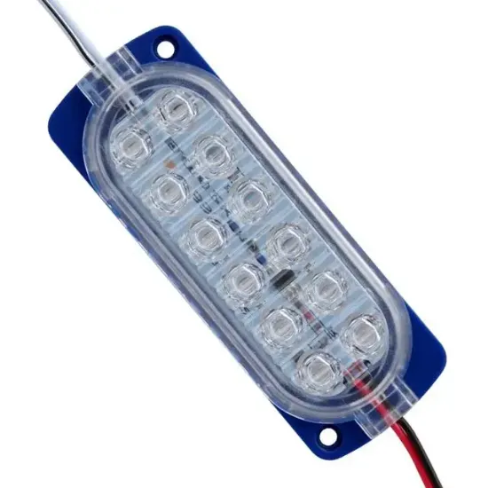 Powermaster Parlak Yanıp Sönen Mavi 24 Volt 1.2 Watt  2835 Modül Led resmi