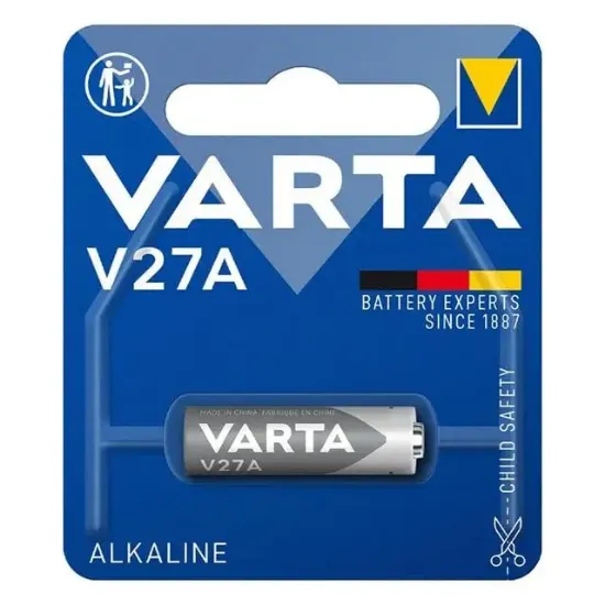 Varta V27A / LR27 Alkalin 12 Volt Para Pil Tekli resmi