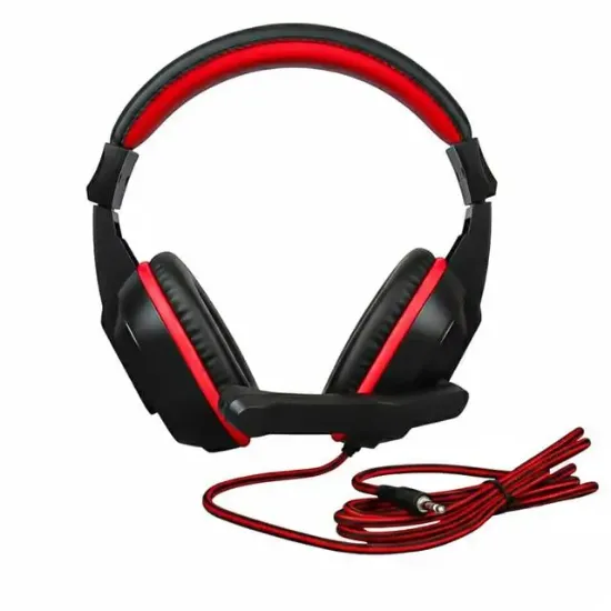 Hello 3.5 Mm Stereo Kablolu Ledli Mikrofonlu Siyah Gaming Oyuncu Kulaklık HL-5351 resmi