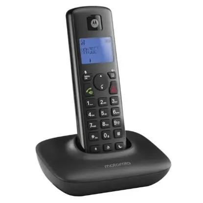 Motorola T401+ Kablosuz Dect Telsiz Sabit Hat Telefon Siyah resmi