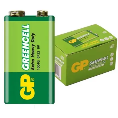 GP 1604G-B Greencell 9 Volt Pil (10'lu Paket) resmi