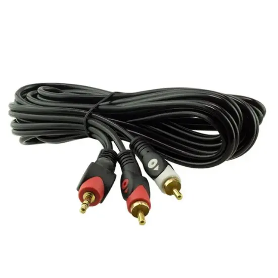 Powermaster PM-648 2 Rca Erkek + 3.5 Mm Stereo Erkek 3 Metre Kablo resmi