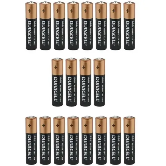 Duracell Alkalin 1.5 Volt AAA 20’li İnce Kalem Pil LR03/MN2400 resmi