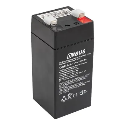 Orbus ORB4-4 4 Volt 4 Amper Dik Akü (45x45x100 Mm) resmi