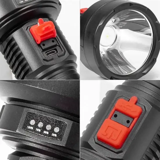 Powermaster HY-789 USB'li 3 Modlu Şarjlı El Feneri resmi