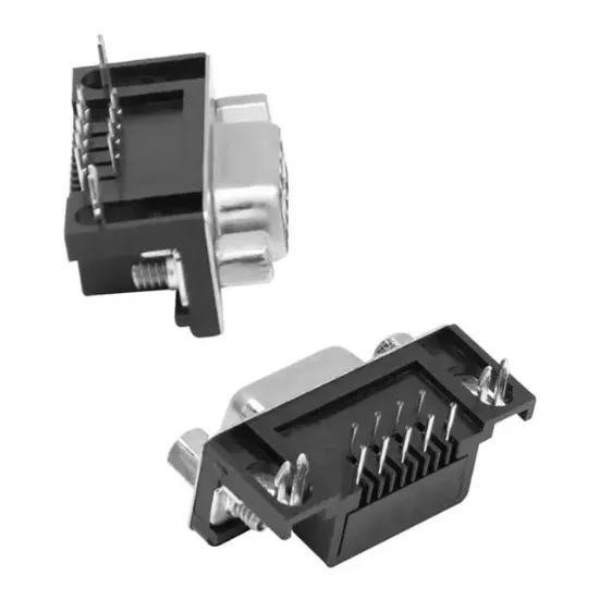Powermaster PM-7399 9 Pin Dişi D-SUB 90 Derece Konnektör resmi