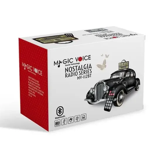 MagicVoice MV-112BT USB - SD - FM - Bluetooth Destekli Nostaljik Radyo resmi