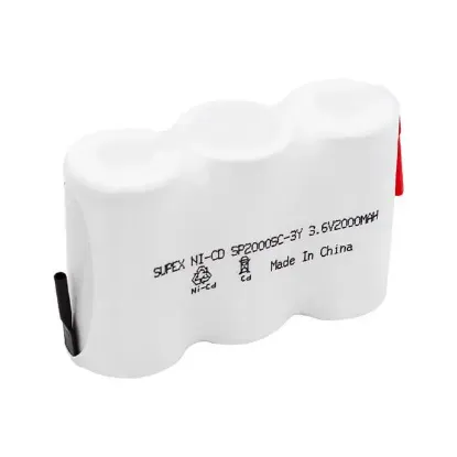 Supex 3'lü Yanyana 3.6V 2000 mA Süpürge Pili resmi