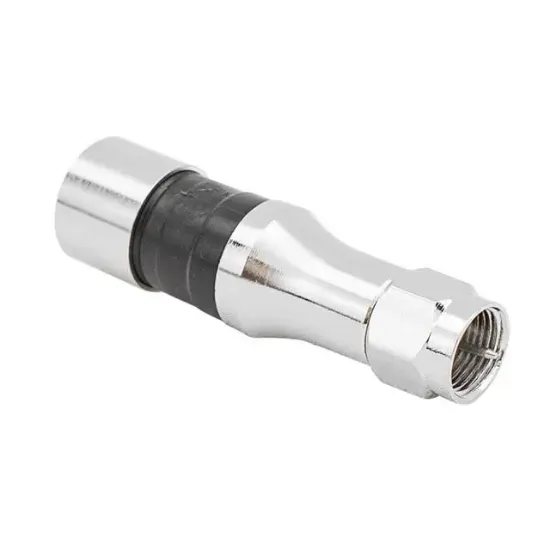 RG 11 F Konnektör Pres Sıkmalı Kompression İnce Boğazlı İğneli resmi