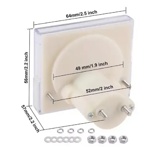 PowerMaster IC-230A 0-30V DC Analog Voltaj Gerilim Metre Gösterge 56x64x57mm resmi