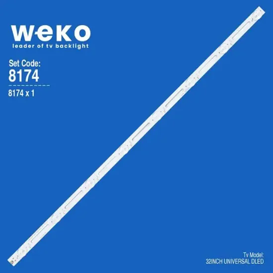 32" Universal DLED TV Panel LED Bar - 8 LED 3V 59 CM (No: 1596 / Kod: 8174) resmi