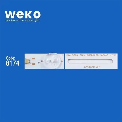 32" Universal DLED TV Panel LED Bar - 8 LED 3V 59 CM (No: 1596 / Kod: 8174) resmi
