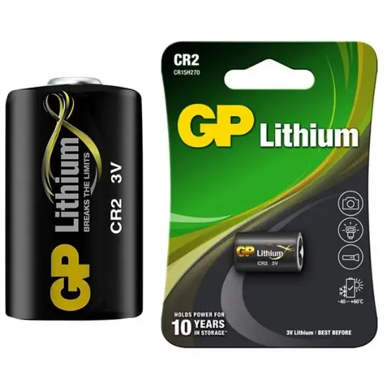 GP CR2 3 Volt Lityum Fotoğraf Makinesi Pili resmi