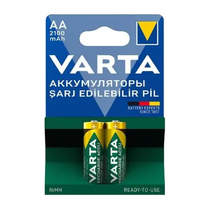 Varta 56706 1.2V 2100 mAh Şarjlı AA Kalem Pil (2'li Paket) resmi