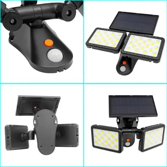 Powermaster Sensörlü 36 Cob Ledli Solar Aydınlatmalı Duvar Lambası W770B resmi