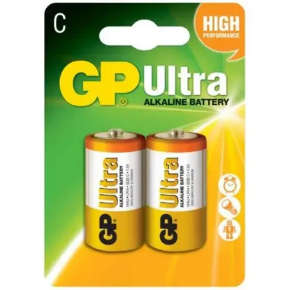 GP 14AU Ultra Alkalin Orta C Boy 2'li Pil resmi