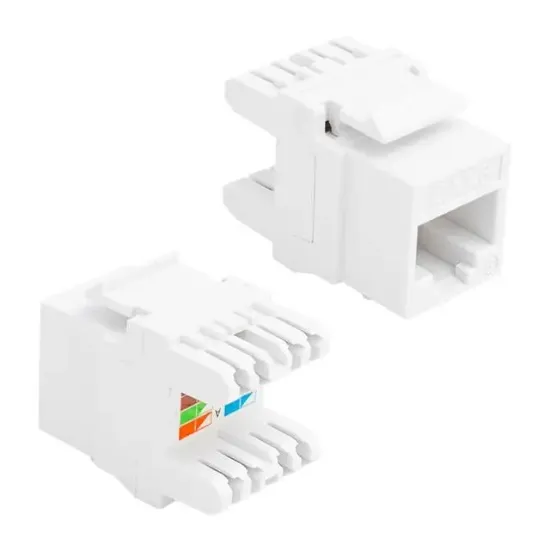 Rj45 Cat6 Şase 180 Derece Keystone Jack resmi