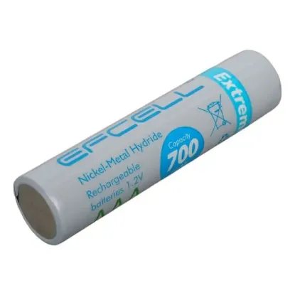 Efcell Extreme Life+ AAA 700mAh 1.2V Şarj Edilebilir Ni-MH Pil (2'li Paket) resmi