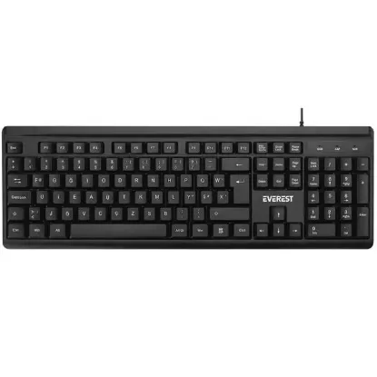 Everest KB-741F Siyah/Gri 2 Mt. Bakır Kablolu Multimedia Usb Türkçe F Klavye                   resmi