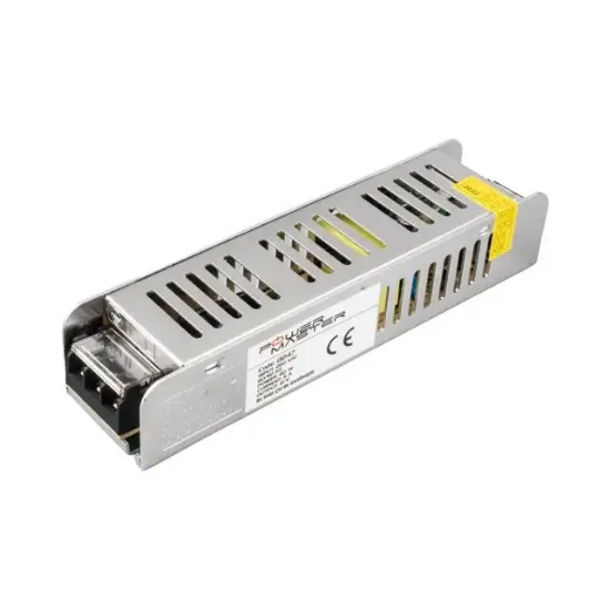 Powermaster PM-13247 12 Volt - 5 Amper Slım Kasa Metal Adaptör (158*40*30) resmi