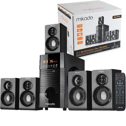Mikado MD-856BT USB-SD-FM Destekli Multimedya 5+1 Bluetooth Speaker resmi