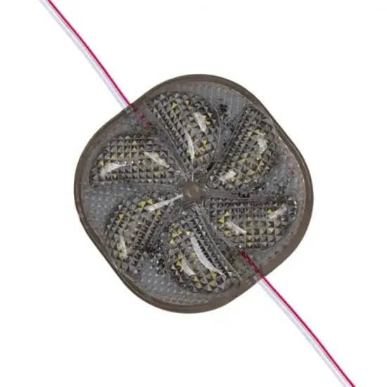 PowerMaster PM-14696 12 Volt 3 Watt Soğuk Beyaz Yanıp Sönen Çakar 6565-2835 Modül Led 65x65x12mm resmi