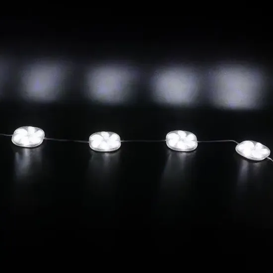 PowerMaster PM-14696 12 Volt 3 Watt Soğuk Beyaz Yanıp Sönen Çakar 6565-2835 Modül Led 65x65x12mm resmi