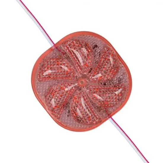 PowerMaster PM-14697 12 Volt 3 Watt Kırmızı Yanıp Sönen Çakar 6565-2835 Modül Led 65x65x12mm resmi