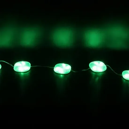 PowerMaster PM-14699 12 Volt 3 Watt Yeşil Yanıp Sönen Çakar 6565-2835 Modül Led 65x65x12mm resmi