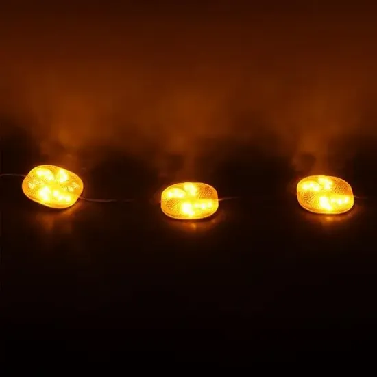 PowerMaster PM-14700 12 Volt 3 Watt Sarı Yanıp Sönen Çakar 6565-2835 Modül Led 65x65x12mm resmi