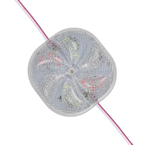 PowerMaster PM-14703 12 Volt 3 Watt Karışık (R+G+B) Yanıp Sönen Çakar 6565-2835 Modül Led 65x65x12mm resmi