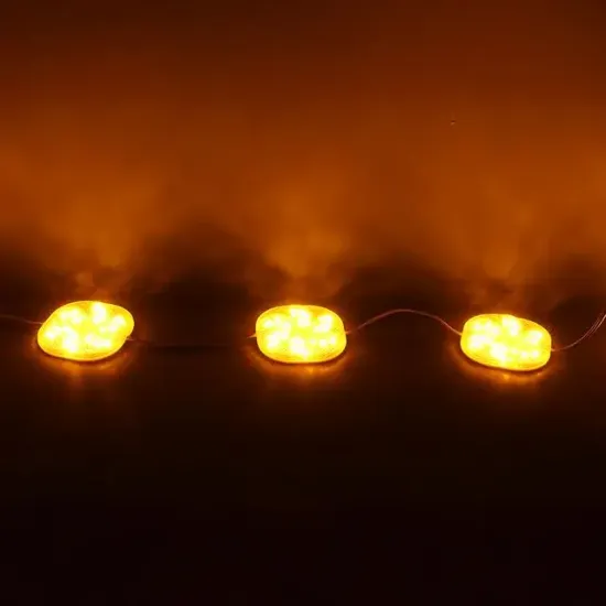 PowerMaster PM-14708 12 Volt 3 Watt Sarı Sabit 6565-2835 Modül Led 65x65x12mm resmi