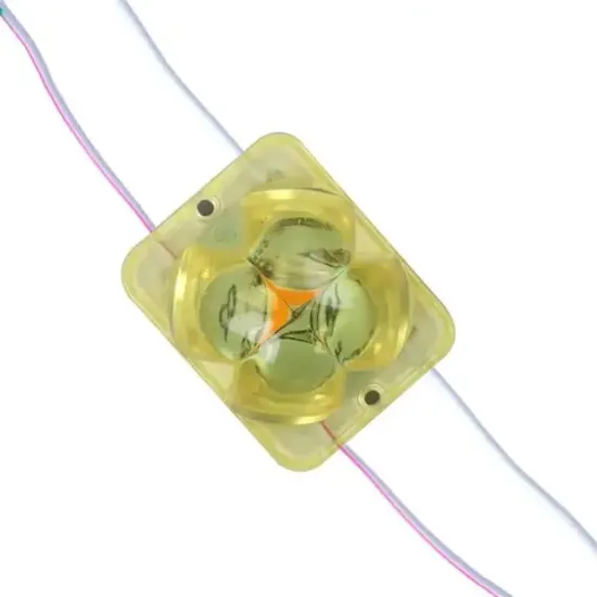 Powermaster PM-14715 12 Volt 2 Watt Sarı Yanıp Sönen Çakar 4333-3030 Modül Led 43x33x28mm resmi