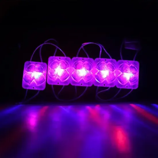 Powermaster PM-14717 12 Volt 2 Watt Karışık (R+B) Yanıp Sönen Çakar 4333-3030 Modül Led 43x33x28mm resmi