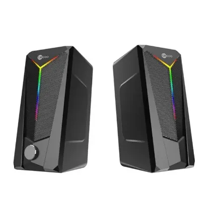 Lenovo Lecoo DS104 Kablolu Usb + 3.5Mm Jack 6W 80dB Rgb Işıklı 1+1 Gaming Speaker - Hoparlör resmi
