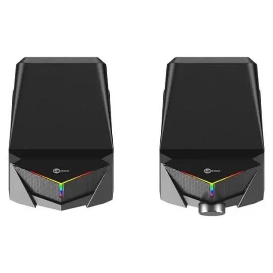 Lenovo Lecoo DS104 Kablolu Usb + 3.5Mm Jack 6W 80dB Rgb Işıklı 1+1 Gaming Speaker - Hoparlör resmi