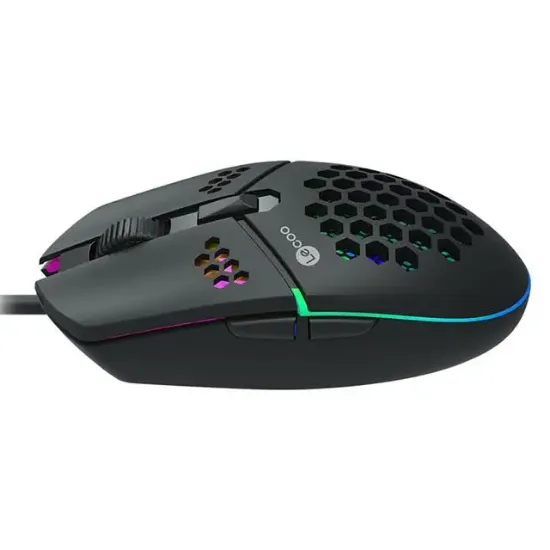 Lenovo Lecoo MS105 3200 DPI 6 Tuşlu Kablolu RGB Led Aydınlatmalı Gaming Oyuncu Mouse resmi