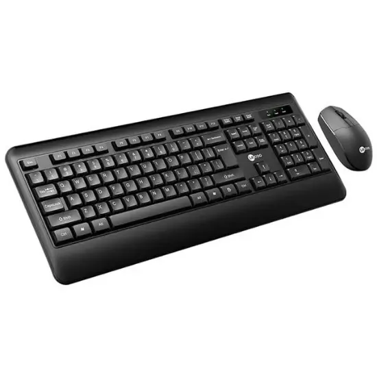 Lenovo Lecoo KW202 Kablosuz Q Klavye - Mouse Set Siyah resmi