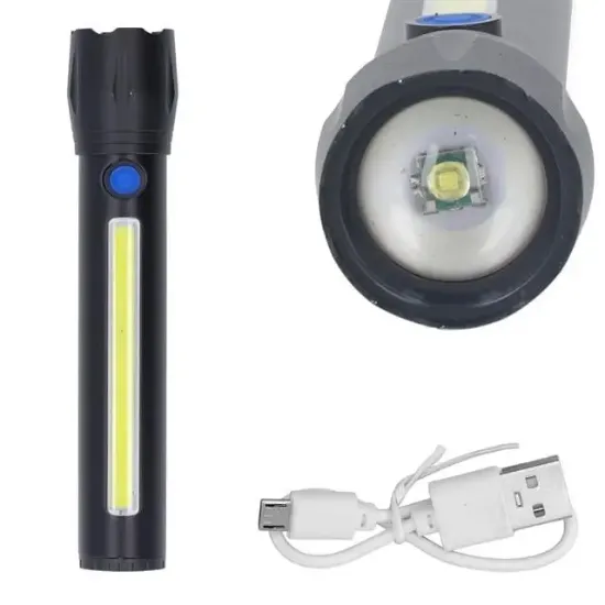 Powermaster PM-16754 Şarj Edilebilir Zoomlu COB Led El Feneri resmi