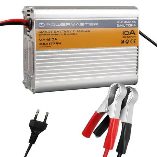 PowerMaster MA-1210A 12 Volt - 10 Amper Akıllı Hızlı Akü Şarj Cihazı Analog Amper Göstergeli resmi