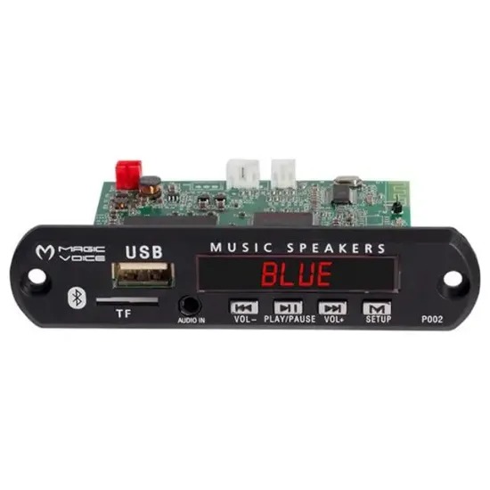 Magicvoice MP5 USB-SD-MMC-Bluetooth 12V-500mA Kumandalı Çevirici Dijital Video Player Board resmi